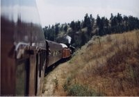 Old Steam Train Riding the Rails - click for larger image Old Steam Train Riding the Rails - click for larger image